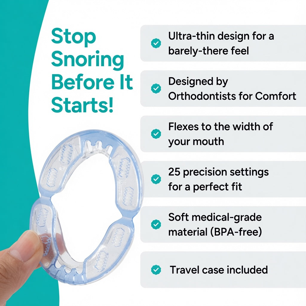 The Quiet Anti-Snoring Mouthpiece (Universal Size)