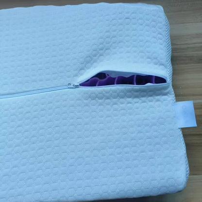 Breathable Knitted Cotton TPE Pectin Pillow Ergonomic Curve Zero Pressure Cervical Neck Health Care Comfortable Sleeping Pillows