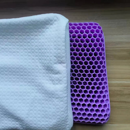 Breathable Knitted Cotton TPE Pectin Pillow Ergonomic Curve Zero Pressure Cervical Neck Health Care Comfortable Sleeping Pillows