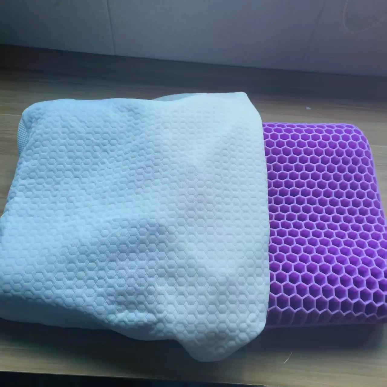 Breathable Knitted Cotton TPE Pectin Pillow Ergonomic Curve Zero Pressure Cervical Neck Health Care Comfortable Sleeping Pillows