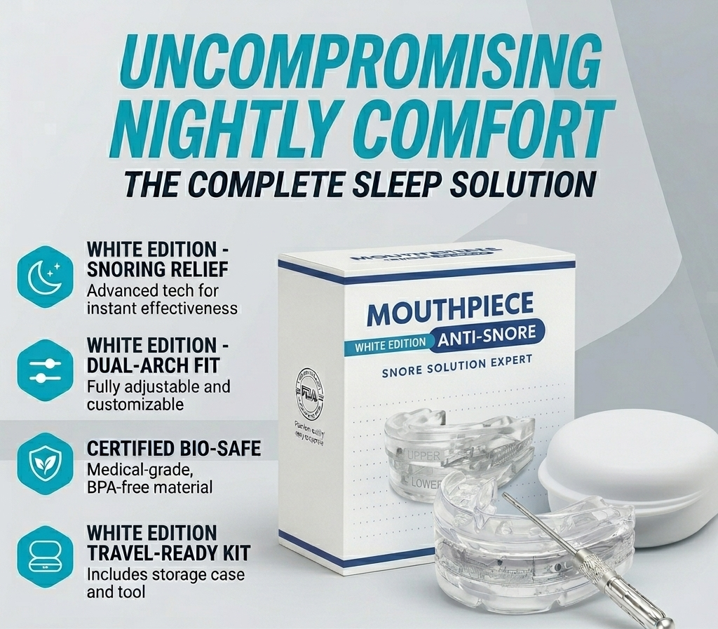 The Quiet Anti-Snoring Mouthpiece (Universal Size)